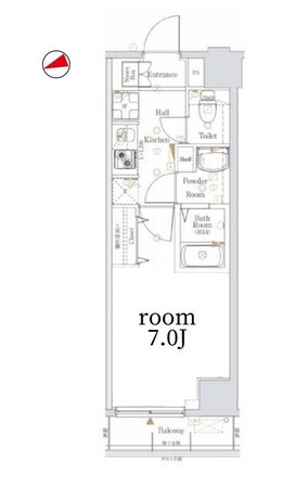 ログ銀座東(Log銀座東)の物件間取画像